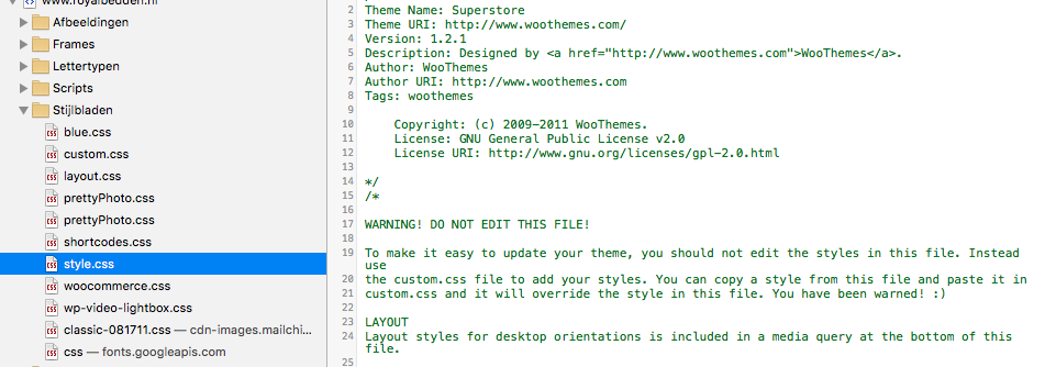 WP thema achterhalen