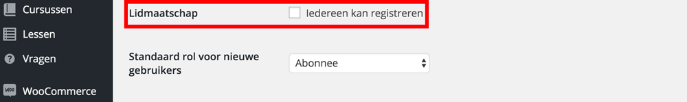 Iedereen kan registreren
