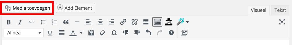 PDF bestand via media toevoegen