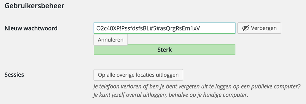 Wachtwoord WordPress aanpassen