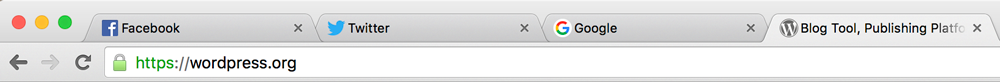 Favicon in menubalk