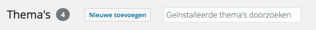 Nieuw thema toevoegen