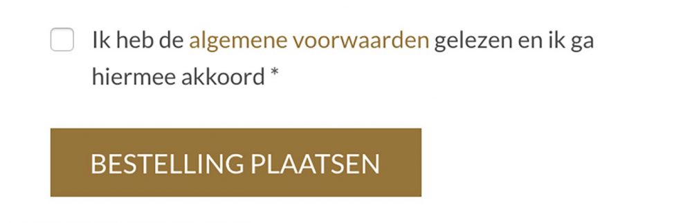 Algemene voorwaarden akkoord