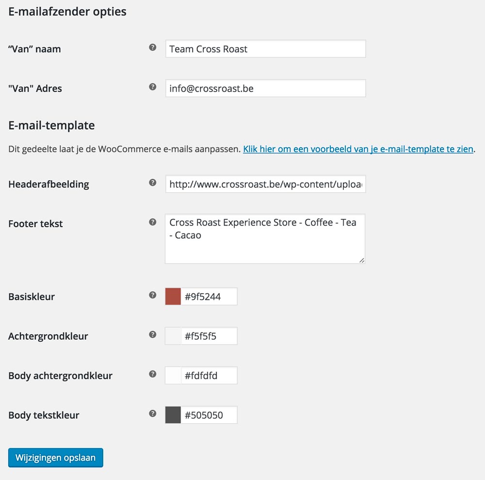 E-mailtemplate