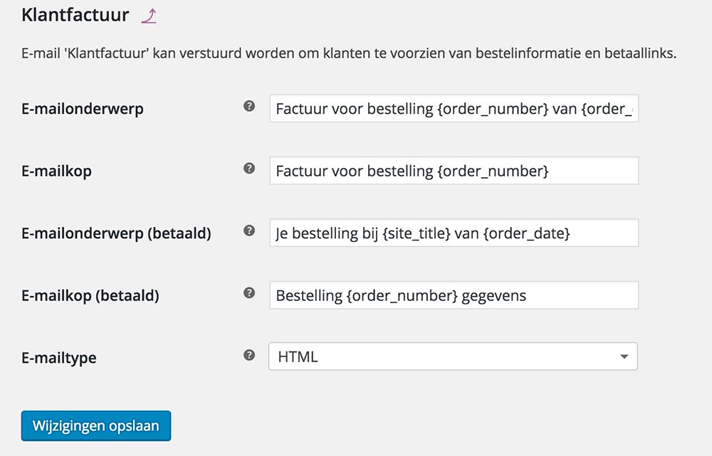 Klantfactuur