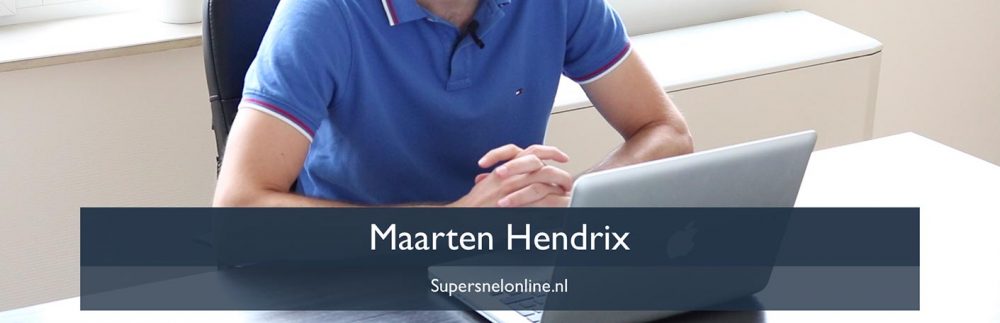 Maarten Hendrix van Supersnel Online